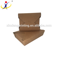 Boîte de nourriture en papier biodégradable, boîte de repas de papier, boîte de papier ondulé de nourriture
